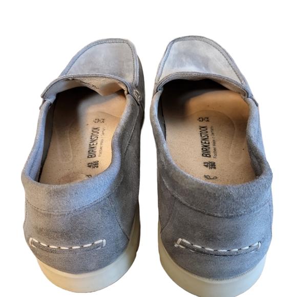 Birkenstock Blue-ish Grey Domingo Suede Leather Slip-on Casual ~Eur 43L / US 10 - Picture 5 of 10